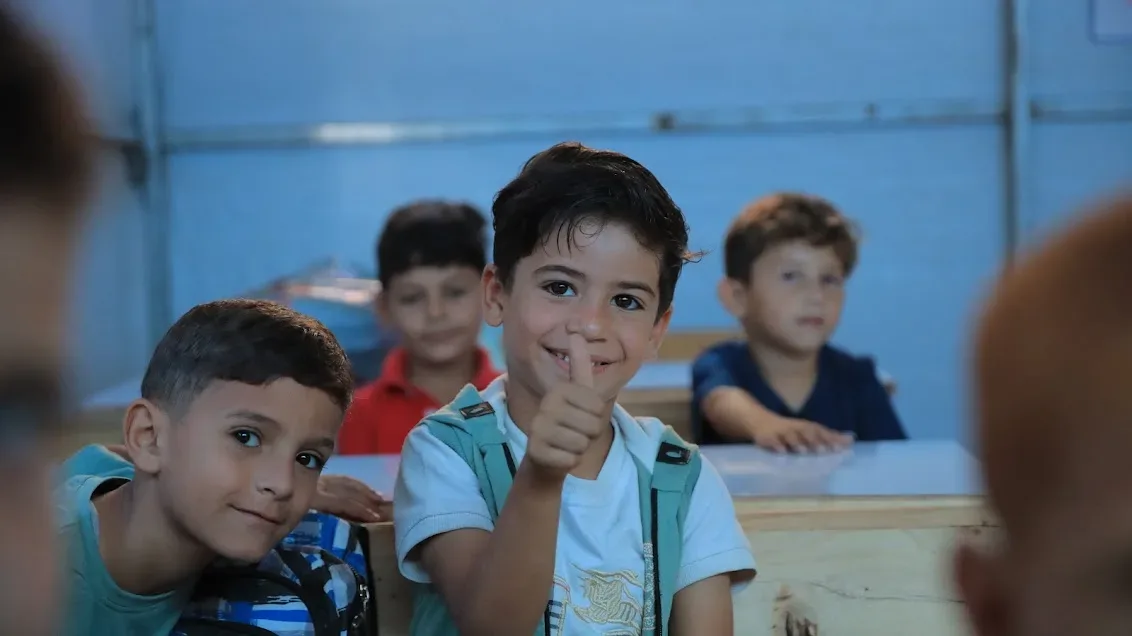 جمعية فلسطين الغد تفتتح مدرسة فلسطين الغد 2 بالشراكة مع تكية أم علي في غزة
