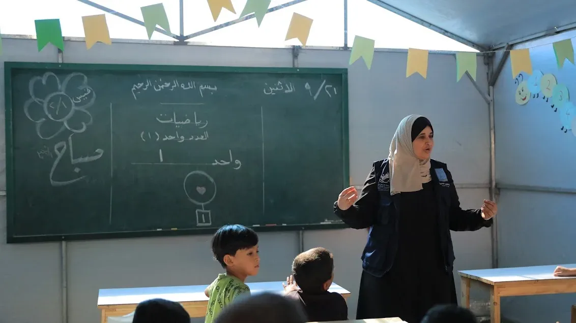 جمعية فلسطين الغد تفتتح مدرسة فلسطين الغد 2 بالشراكة مع تكية أم علي في غزة